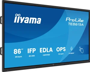 86" iiyama TE8615A-B2AG:IPS, 4K,EDLA,NFC - obrázek 6