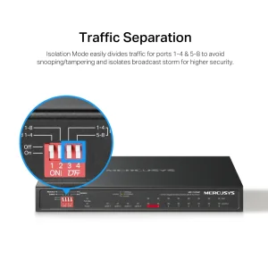 Mercusys MS112GMP 12xGb 8xPoE+ switch - obrázek 2