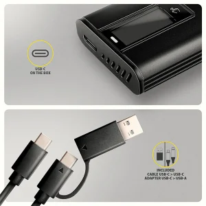 AXAGON EEM2-SD2B, USB-C 10Gbps externí box s displejem pro M.2 NVMe/SATA SSD, bezšroubkový, černý - obrázek 8