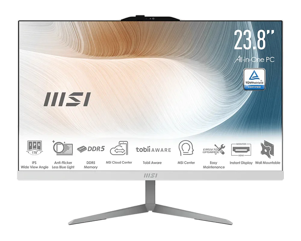MSI Modern/AM242 1M-2297EU/23,8"/FHD/5-120U/16GB/512GB/Intel int/W11H/Bílá/3R