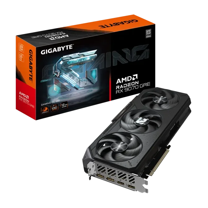 GIGABYTE Radeon RX 9070 GRE Gaming OC 12GB GDDR6