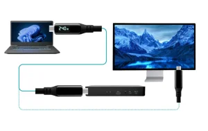 i-tec Thunderbolt 4/USB4 Class Pro Cable 240W s LCD (40Gbps, 150cm) - obrázek 5