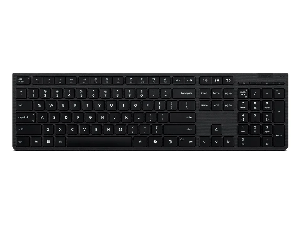 Lenovo Professional Wireless Rechargeable KB AI/USB+BT/CZ/SK/Černá