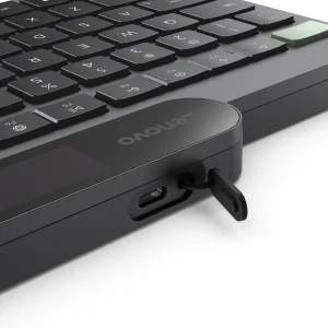 Lenovo Self-Charging Bluetooth Keyboard-Czech/Bezdrátové Bluetooth/CZ/Černá - obrázek 2
