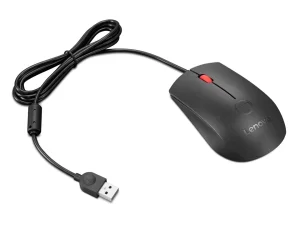 Lenovo Fingerprint Biometric USB Mouse Gen 3/Kancelářská/Optická/2 000 DPI/Drátové USB-A/Černá - obrázek 2