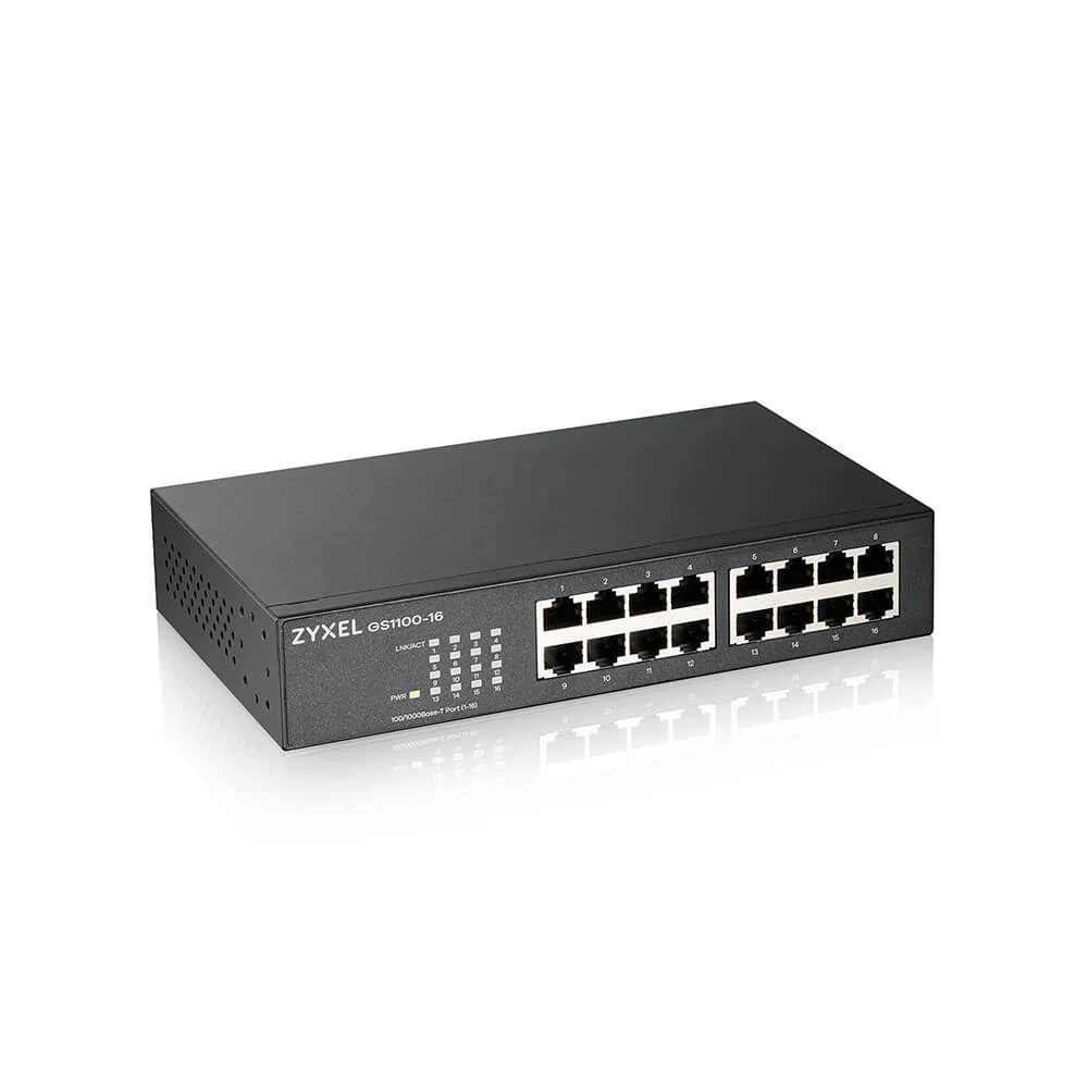 ZYXEL GS1100-16 v4 switch 16x Gb bezventilátorový