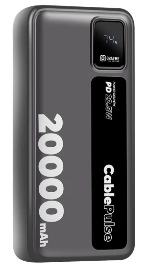 OBAL:ME CablePulse Powerbanka 20000mAh 22,5W Black - obrázek 4