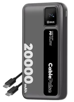 OBAL:ME CablePulse Powerbanka 20000mAh 22,5W Black