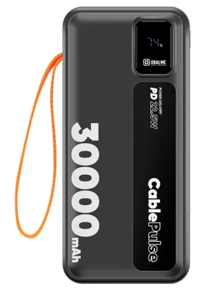 OBAL:ME CablePulse Powerbanka 30000mAh 22,5W Black - obrázek 5