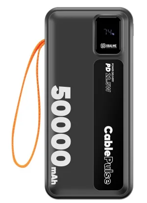 OBAL:ME CablePulse Powerbanka 50000mAh 22,5W Black - obrázek 5