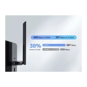 Mercusys MA60XHB AX900 Highgain WiFi6 BT USB adapt - obrázek 4