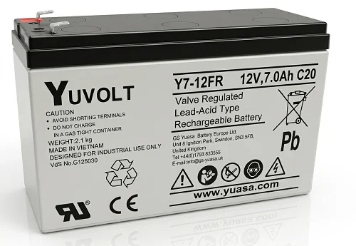 Yuasa YUVOLT Y7-12FR VdS (12V; 7Ah, F1)