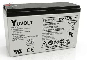 Yuasa YUVOLT Y7-12FR VdS (12V; 7Ah, F1)