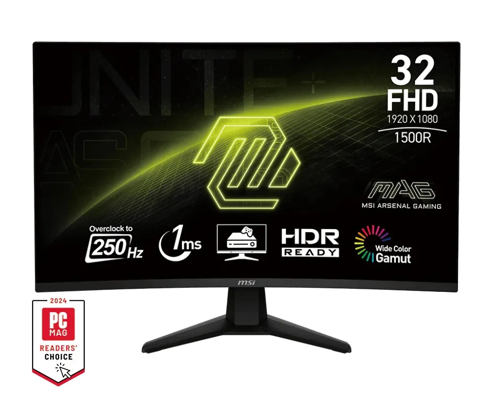 MSI MAG 32C6X 31,5" VA FHD 250Hz Monitor