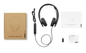 Lenovo Wired VoIP/ANC/USB/Černá - obrázek 3