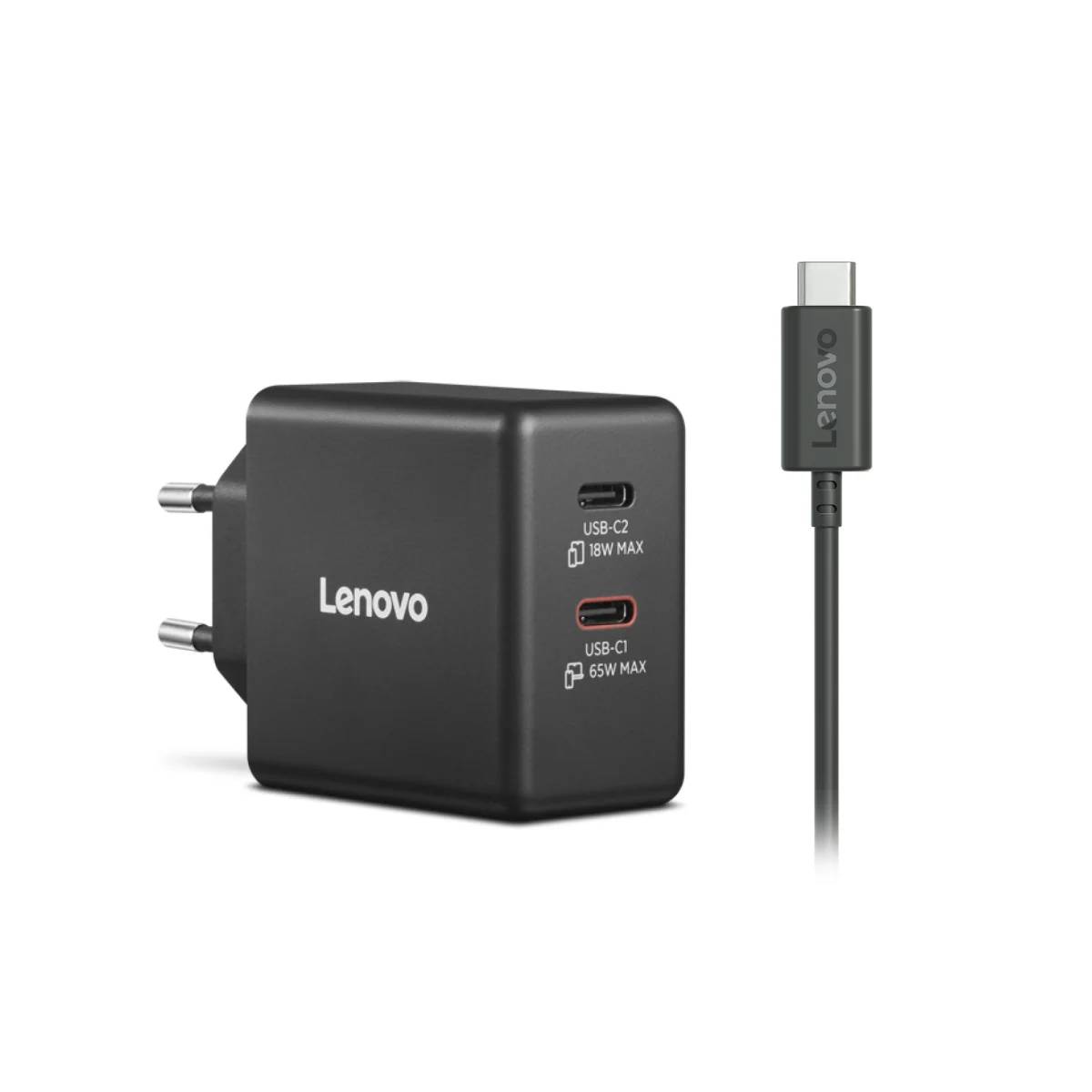 Lenovo Dual USB-C 65W GaN Charger