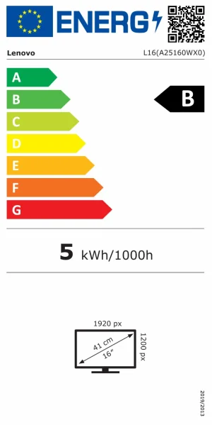 Lenovo L16 16" IPS Monitor 1920x1200 - obrázek 2