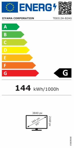 65" iiyama TE6513A-B2AG:IPS,4K,40P,EDLA - obrázek 5