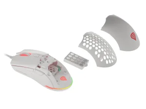 Genesis herní optická myš KRYPTON 750/RGB/8000 DPI/Herní/Optická/8 000 DPI/Drátová USB/Bílá - obrázek 12