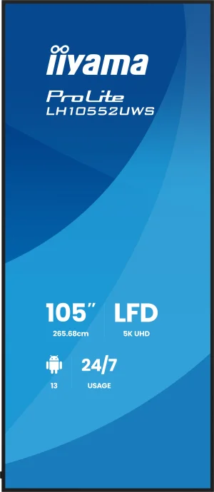 105" iiyama LH10552UWS-B1AG: IPS,5K,USB-C,24/7 - obrázek 6