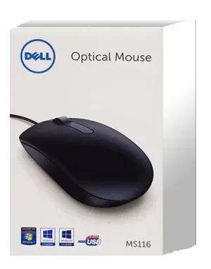 Dell myš, optická MS116, USB, černá retail box - obrázek 3