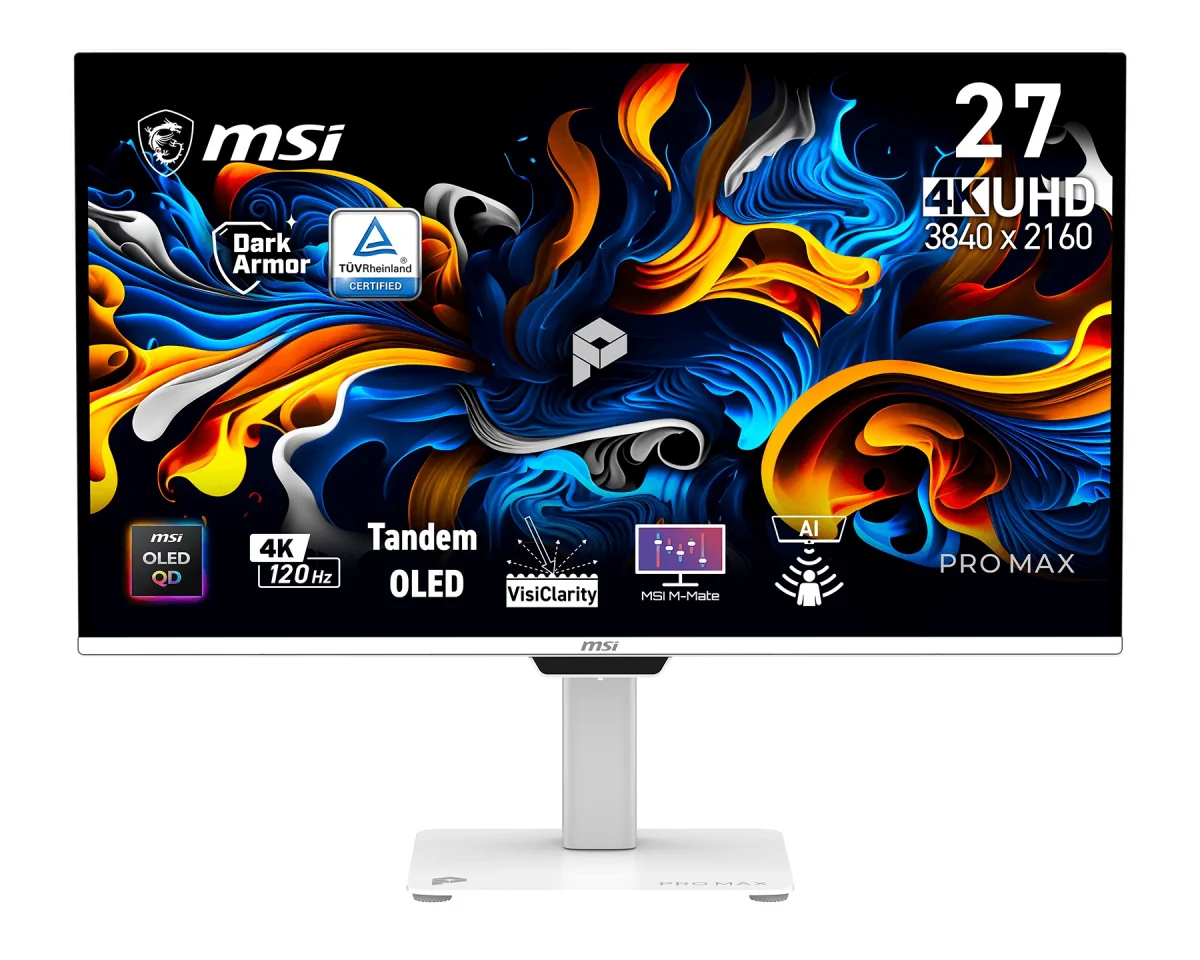MSI PRO MAX 271UPXW12G 26,5" QD-OLED 4K 120Hz