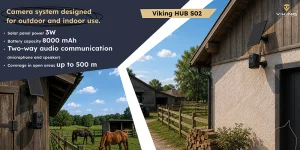 Viking solární kamery HUB S02 8000 mAh venkovní sada - obrázek 3