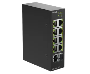 D-Link DIS-100G-10P průmyslový switch 10x Gigabit PoE+