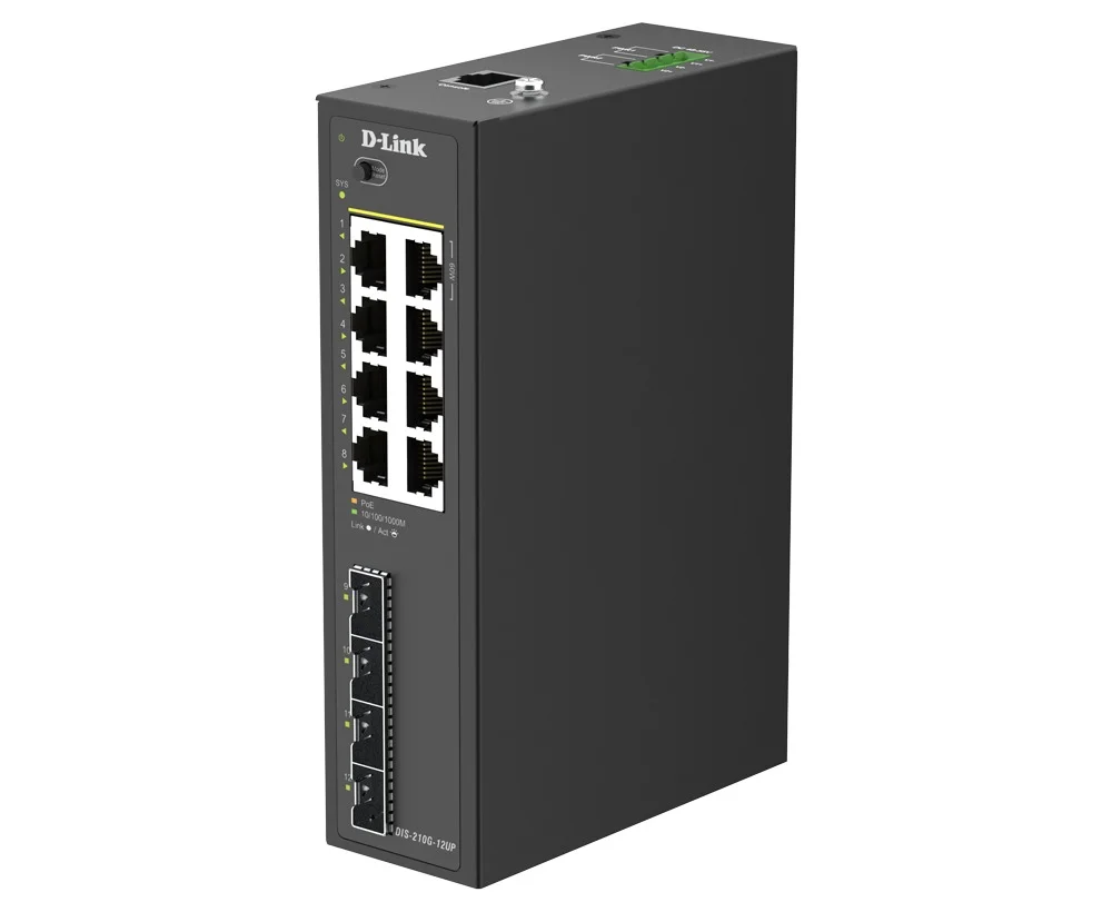 D-Link DIS-210G-12UP Gigabit PoE++ Smart Managed