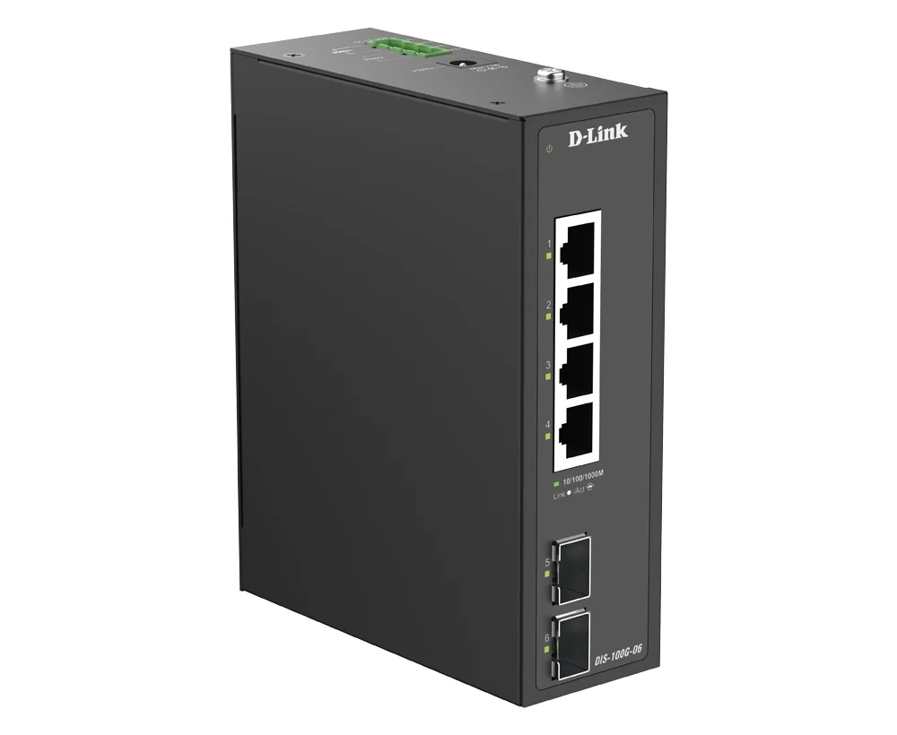D-Link DIS-100G-06 6portový priemyselný switch