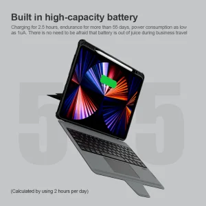 Nillkin Bumper Combo Keyboard Case pro iPad Pro 12.9 2020/2021/2022/ Air 13 2024/2025 Black - obrázek 3