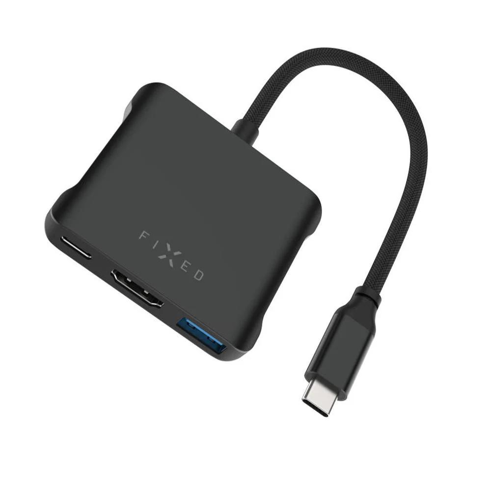 5-port hliníkový USB-C FIXED HUB,140W, PD3.1