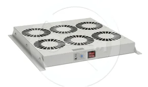 Ventilační jednotka 6 vent.,termostat, do stropu i dna VJ-R6, šedá - obrázek 2