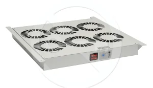 Ventilační jednotka 6 vent.,termostat, do stropu i dna VJ-R6, šedá
