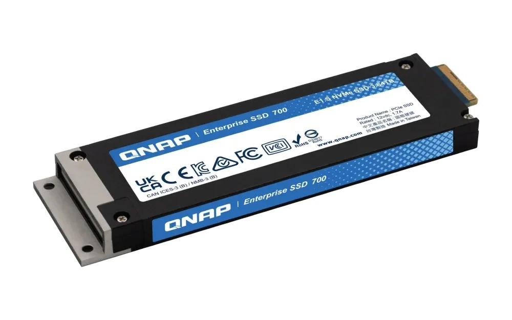 QNAP Enterprise SSD 700 E1.S PCIe Gen4 3.84TB