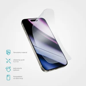 Epico Flexiglass iPhone 13/14/16e/17e s aplikátorem - obrázek 2