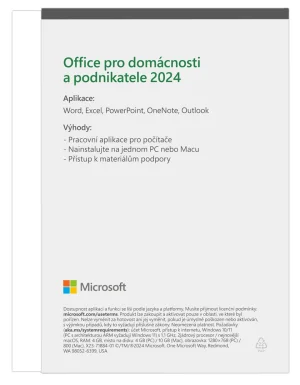Microsoft Office 2024 pro domácnosti a podnikatele CZ Akce - obrázek 2