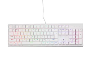 Genesis herní mechanická klávesnice THOR 303/RGB/Outemu Peach Silent/Drátová USB/US layout/Bílá
