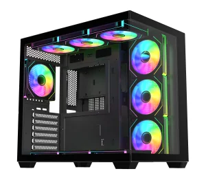 FSP M341-BA/Midi Tower/Transpar./Černá