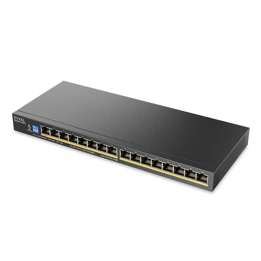 ZYXEL GS1100-16EPS PoE+ 16x Gb switch