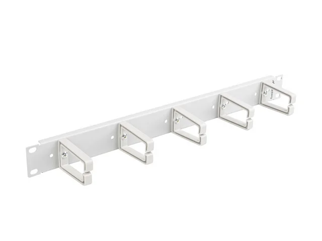 19" PANEL PRO SPRÁVU KABELŮ S 5 PLASTOVÝMI DRŽÁKY 1U TYP B ŠEDÝ LANBERG