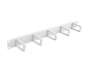19" PANEL PRO SPRÁVU KABELŮ S 5 PLASTOVÝMI DRŽÁKY 1U TYP B ŠEDÝ LANBERG