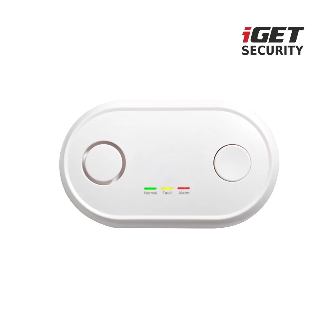 iGET SECURITY MP19 - bezdrátový detektor CO (oxid uhelnatý) pro alarm M6-4G, i samostatný