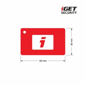 iGET SECURITY MP22 - RFID karta k klávesnici MP13 pro alarm M6-4G, minimální rozměry - obrázek 4