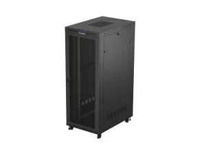 19" VOLNĚ STOJÍCÍ RACKOVÁ SKŘÍŇ 42U/800X1200 (FLAT PACK) SE SÍŤOVÝMI DVEŘMI LCD ČERNÁ LANBERG V2