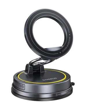 Baseus VC2 Flex Suction Cup Magnetický Držák do Auta Cosmic Black
