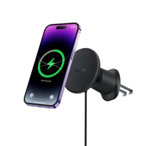 Baseus CW01 Magnetický Držák do Auta s Bezdrátovým nabíjením 15W Cluster Black - obrázek 4