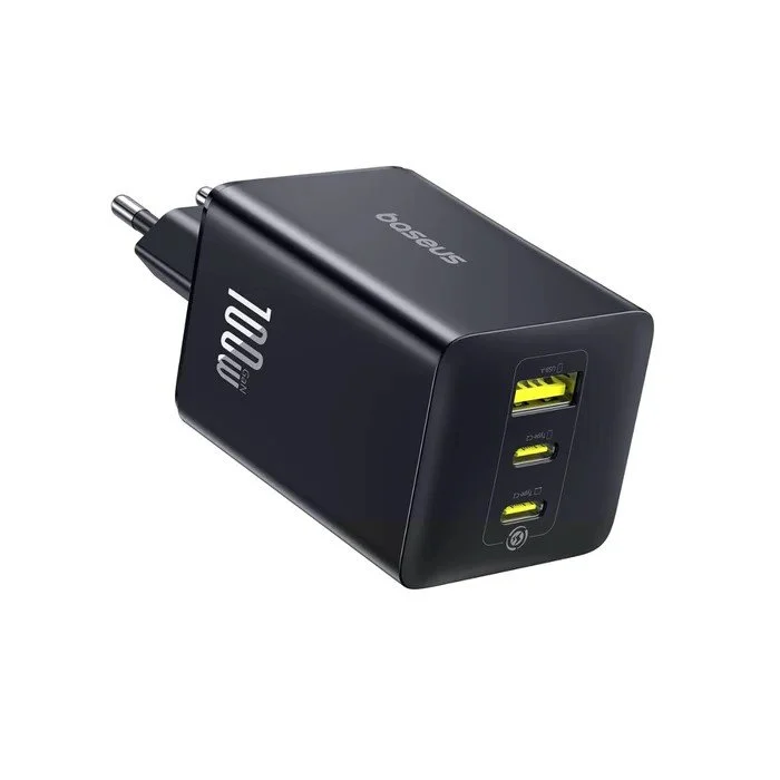 Baseus EnerFill FE11 Fast Nabíječka USB-A + USB-C + USB-C 100W Cosmic Black