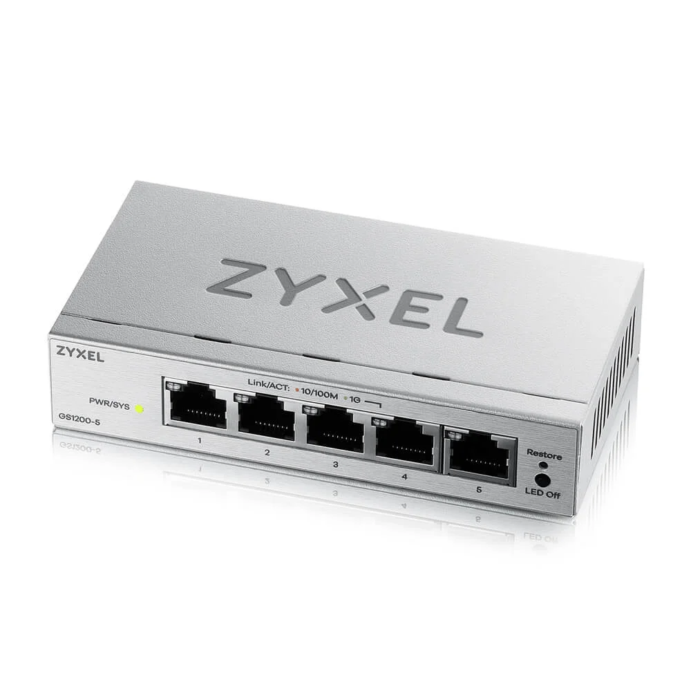 ZYXEL GS1200-5V3 5portový Gigabit switch