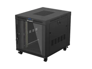 19" VOLNĚ STOJÍCÍ RACKOVÁ SKŘÍŇ 15U/800X1000 (FLAT PACK) S PROSKLENÝMI DVEŘMI LCD ČERNÁ LANBERG V2